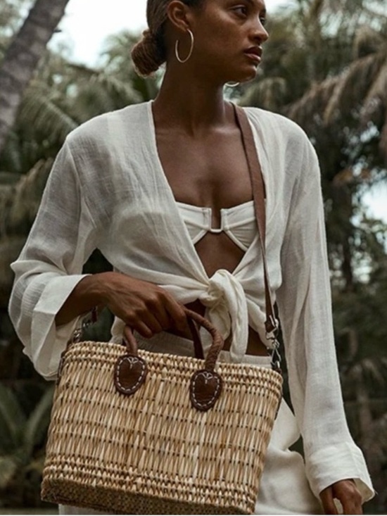 Monday Swimwear Handbags - Monday swimwear lake como mini woven bag